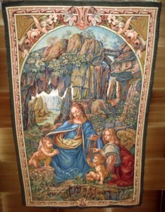 ARAZZO LEONARDO: LA VERGINE DELLE ROCCE 112X68. - Foto 1 di 5