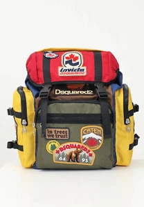 DSQUARED2 Zaini Unisex Multicolor Zaino Monviso Primavera estate 2025 100% Poli - Foto 1 di 5