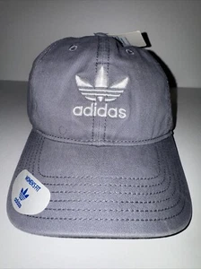 Adidas Originales Relajado Gris Claro/Blanco Correa Sombrero Para Mujer - Imagen 1 de 6