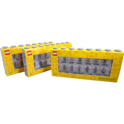 LEGO Storage Products: 40660006X3 Minifigure Display Case 16 (Pack of 3) Gray - Image 1 of 4