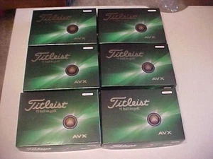 NEW 2024 6 DOZEN (72 GOLF BALLS) TITLEIST WHITE AVX GOLF BALLS, NO EXTRA LOGOS - Picture 1 of 6