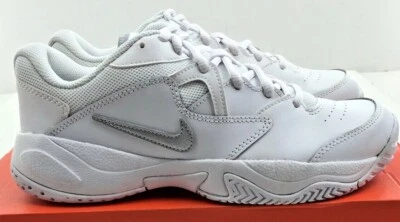 Nike Women's Court Lite 2 White Leather Athletic Style# AR8838 101  NWD - Image 1 of 4