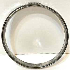 Vintage 5 inch Metal Round Spring Tension and Cork Lined Embroidery Hoop - Picture 1 of 4