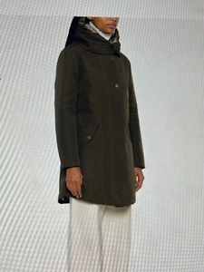 Damen grün 3-in-1 Militärparka in Ramar Tuch mit abnehmbarer gesteppter Jacke - Bild 1 von 5