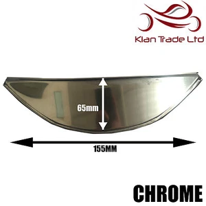 Triumph Bonneville Large Chrome 7" Headlamp Visor Head light Peak - Picture 1 of 2