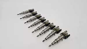 09-12 BMW F01 750LXi 4.4L V8 Gas Engine High Pressure Fuel Injector Set Of 8 OEM - Picture 1 of 16