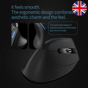 ZELOTES Ergonomic Vertical Mouse 2400 DPI Adjustable F-36A 2.4G Wireless Mouse - Picture 1 of 12