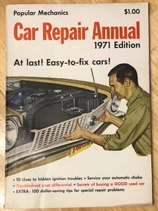 1971 CAR REPAIR ANNUAL Vintage Popular Mechanics Dodge Ford Chevy AMC GM Mustang - Bild 1 von 3