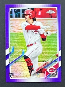 JONATHAN INDIA RC 2021 Topps Chrome Aggiornamento USC74 Viola Rifrattore Rosso - Foto 1 di 2