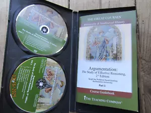 Great Courses Argumentation: Study of Effective Reasoning Parts 1-2 DVDs guides - Picture 1 of 4