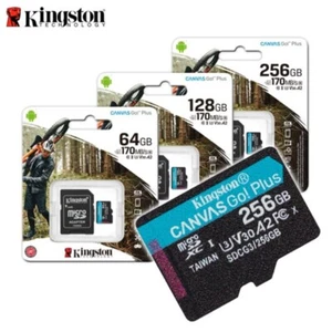 Kingston Canvas Go Plus 64GB 128GB 256GB microSD Card Flash Memory Card U3 V30 - Picture 1 of 12