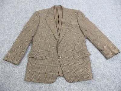 Ermenegildo Zegna Jacket Mens 54 Brown Blazer Sport Coat Wool Cashmere Italy - Image 1 of 4