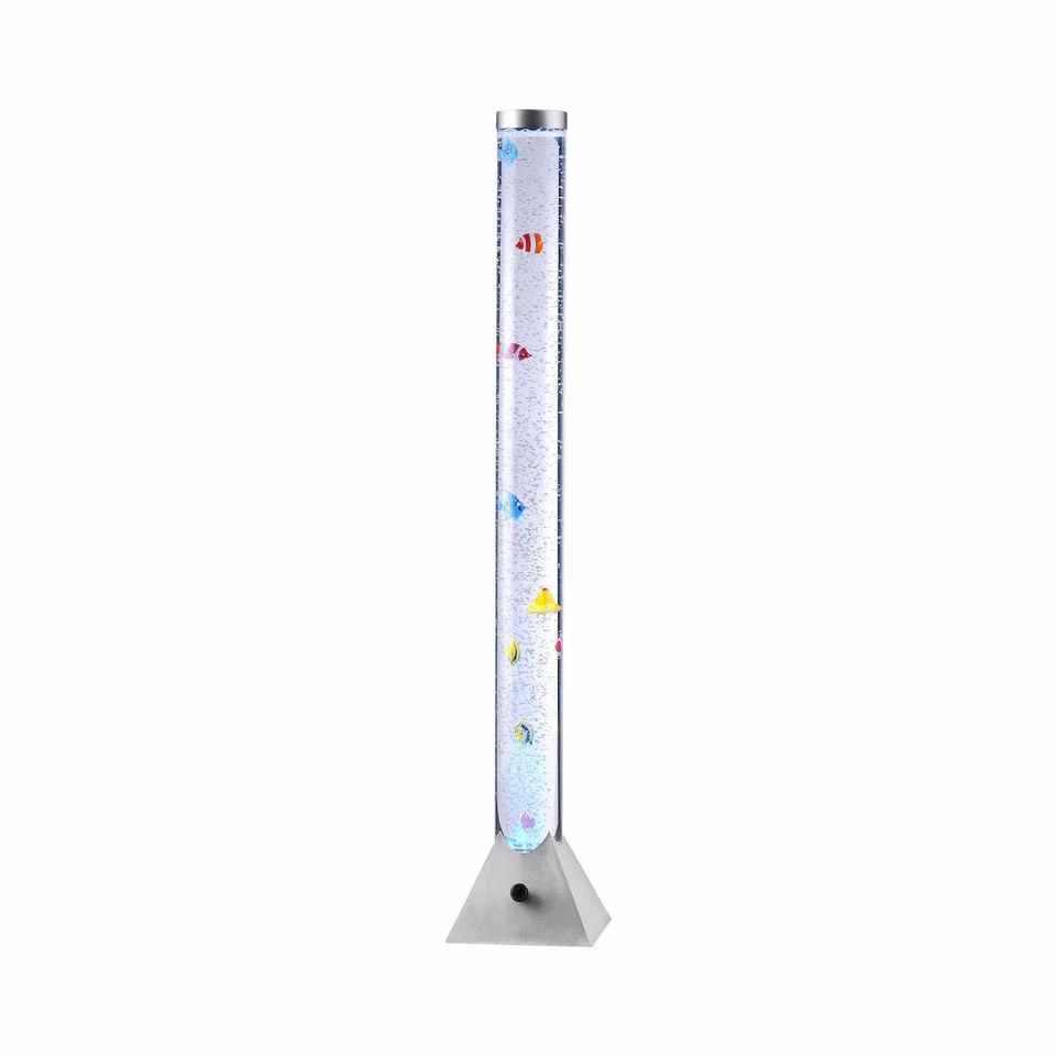 LED RGB Wassersäule 120cm Fische Farbwechsel Luftblasen Sprudel Säule Bunt Deko - Bild 1 von 4