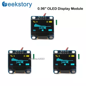 Módulo de pantalla OLED azul amarillo de 0,96" módulo de pantalla LCD IIC serie 128X64 - Imagen 1 de 7