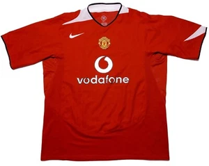 Maglia calcio Nike Manchester United vintage 2004 rossa uomo XL - Foto 1 di 11