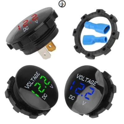 DC12V-24V Digital Panel Voltmeter Spannungsmesser Tester LEDAnzeige für Auto car - Bild 1 von 4