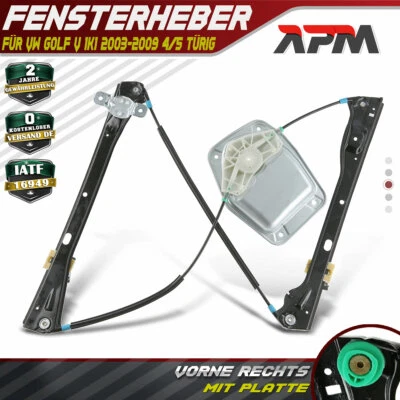 Fensterheber Elektrisch Vorne Rechts für VW Golf V 03-09 4/5-Türer - Bild 1 von 4