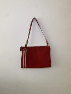 Bolsa vintage a rayas rojas y tostadas Gap con cierre de metal y cierre de cremallera bolsa de cintura Foto 1 de 4