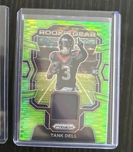 2023 Panini Prizm Tank Dell Rookie Gear Green Pulsar Patch #RG-TD Texans - Bild 1 von 2
