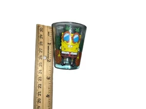 Rare SpongeBob Squarepants Shot Glass Wearing Pineapple Glasses - Picture 1 of 3