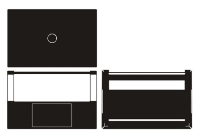 Carbon fiber Laptop Sticker Skin Decals Guard Cover for Dell XPS 15-9510 15.6" - Image 1 of 4