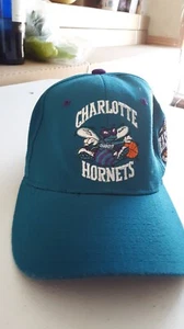 VINTAGE 90s CHARLOTTE HORNETS STARTER Star Fit HAT CAP 90s Size 2 7-7 3/4 - Picture 1 of 5