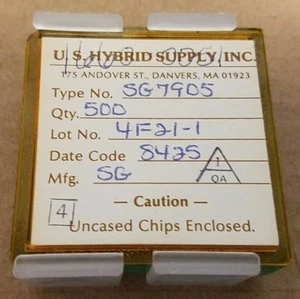 500 piezas regulador de voltaje Die Form SG7905 HP Agilent Keysight 1660-0051 -5V 1.5A - Imagen 1 de 3