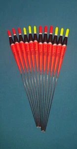 *BARGAIN* 12 x Assorted High Quality Pole Fishing Floats (Pack L) - Picture 1 of 1