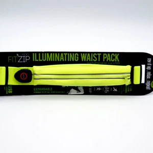 FITZIP ILLUMINATING WAIST PACK Fitkicks Rechargeable via USB Safety Neon | NEW - Picture 1 of 1