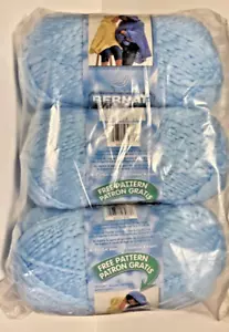 BERNAT BREEZE himmlisch weiches Garn ~ luftig blau ~ 3 Stück ~ neu in Verpackung ~ eingestellt - Bild 1 von 2