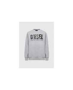 Diesel Logo Sweatshirt Grey Crewneck Size XL 00SWFH0BAWT - Picture 1 of 5