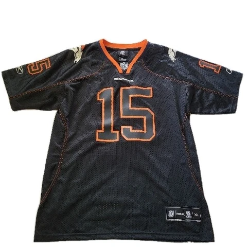 Denver Broncos Tim Tebow #15 On Field Reebok NFL Sewn Jersey Mens Size XL Cover