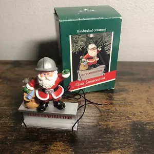 Vintage 1989 Claus Construction Hallmark Handcrafted Ornament - Picture 1 of 6