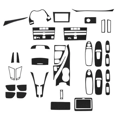 40 peças kits reais de fibra de carbono tampa de acabamento interior completa para Infiniti Q50 Q60 14-20 - Imagem 1 de 4