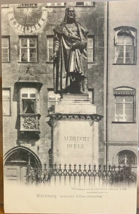 Arte Postal Estatua ALBRECHT DURER Memorial Artista Alemán Nuremberg 1903 - Imagen 1 de 2
