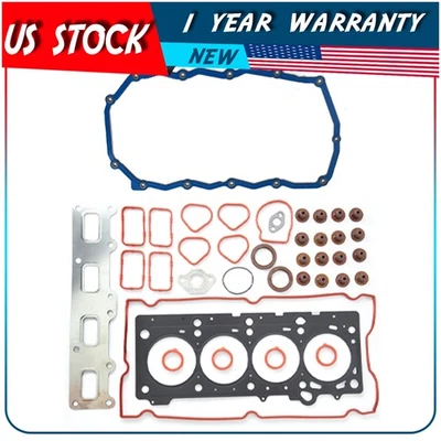 Fits 2002-2008 Chrysler Jeep Wrangler Liberty Head Gasket Set & Oil Pan Gasket - Изображение 1 из 4