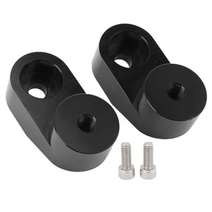 Car Pair Mirror Riser Adjustable CNC Billet Aluminum Parts For - Picture 1 of 24