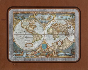 Weltkarte F.J. Warren Ltd.Hitchin, Herts, EnglandDufex Prints (foil art) 155467 - Bild 1 von 2