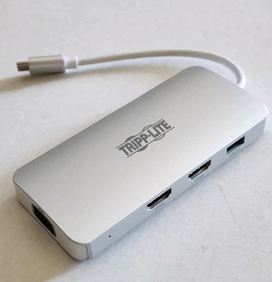 Tripp Lite Series USB-C Dock, Triple Pantalla - HDMI, VGA, USB 3.x (5Gbps), Foto 1 de 4