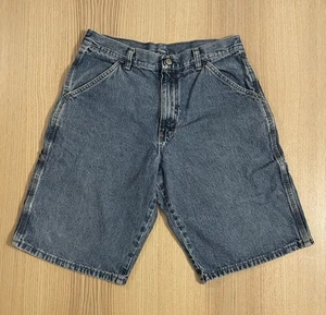 Vintage Wrangler Carpenter Jean Shorts Jorts Youth 29” waist Medium Wash Denim - Picture 1 of 10