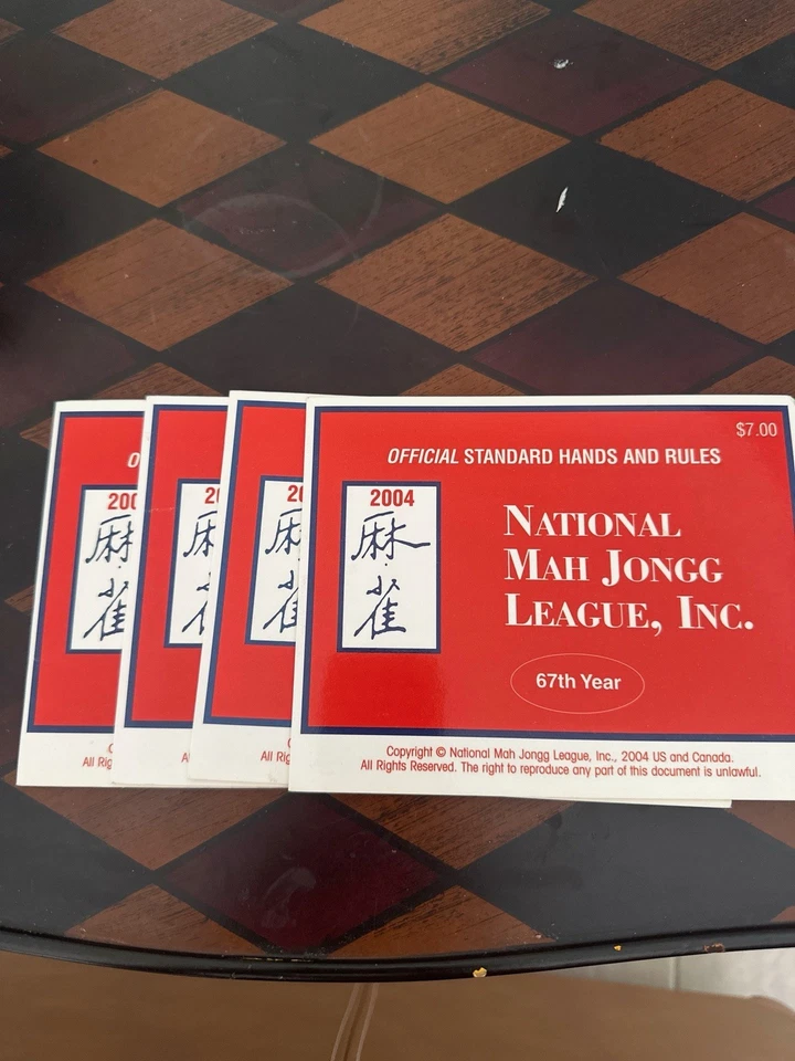 2004 National Mah Jongg  Standard  Hands & Rules 67th Year Large Print Set of 4 - Image 1 of 1