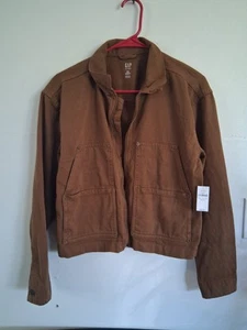Vintage GAP KIDS Size XXL Jean Jacket Dark Wash Snap Buttons Cotton Pockets - Picture 1 of 6