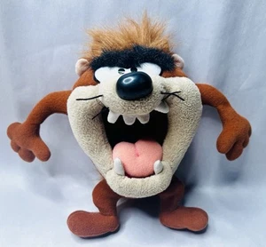 Vintage 1994 Taz Tazmanian Devil Looney Tunes Warner Bros Plush Stuffed Animal - Foto 1 di 13