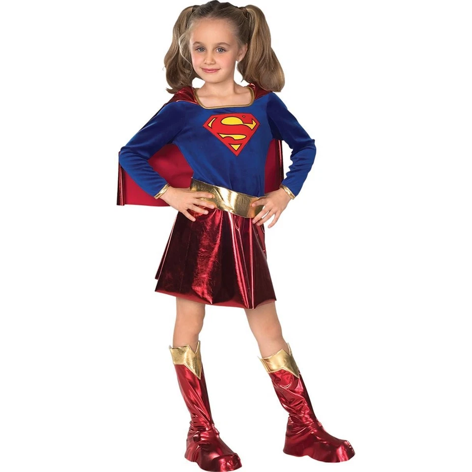 Rubies Supergirl Deluxe Girl's Superhero Fancy Dress Costume - Image 1 of 1