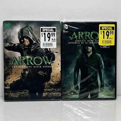 Arrow: Complete Seasons 3 & 6 DVD Lot - NEW Factory Sealed DC Comics TV Show - Image 1 of 4