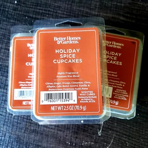 Better Homes Gardens Holiday Spice Cupcakes Wax Melts Scented 2.5 oz (LOT OF 3) - Bild 1 von 4