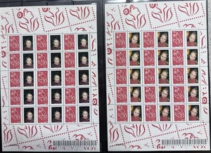 Superbes n°s F3741Aa "TVP rouge Lamouche en 2 feuillets de 15 timbres personnali - Picture 1 of 2
