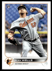 Alex Wells *TARJETA DE NOVATO* (RC) 2022 Topps #118 - Imagen 1 de 2
