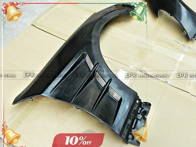 Неокрашенное вентилируемое переднее крыло для Hyundai Genesis Rohens 09-16 Coupe FRP 2 шт. - Изображение 1 из 4