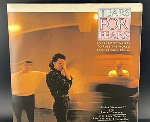 TEARS FOR FEARS “EVERYBODY WANTS TO RULE THE WORLD” 2 x 7” 45 VINYL UK 1985! - Picture 1 of 13